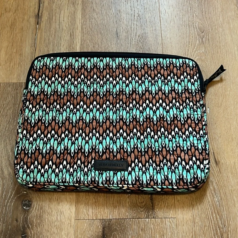 Vera Bradley Laptop Bag Case Top Zip Computer Tablet Organizer Floral